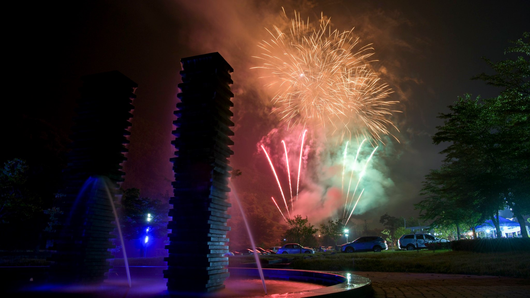 번암물빛축제 사진(2)