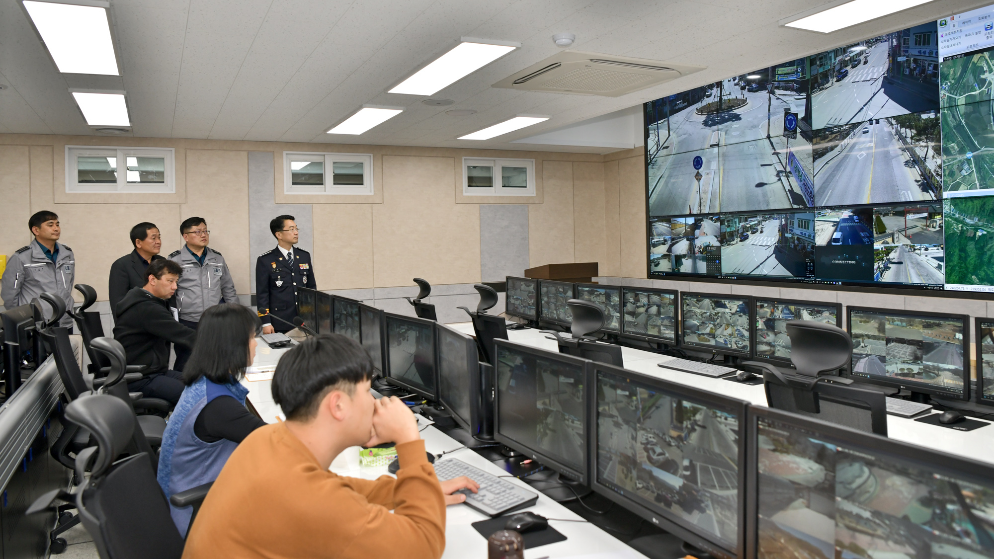 장수군 CCTV 통합관제센터, 유관기관과 업무협약 체결 사진(1)