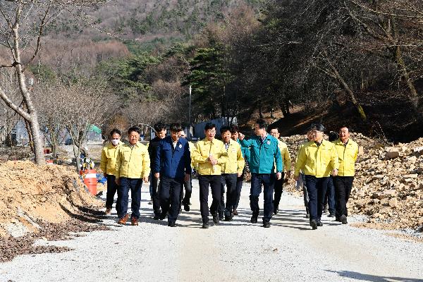 행안부 안전차관 장수군 재해복구사업장 방문, 최훈식 장수군수 풍수해대비 잇단 적극 행정 대표사진