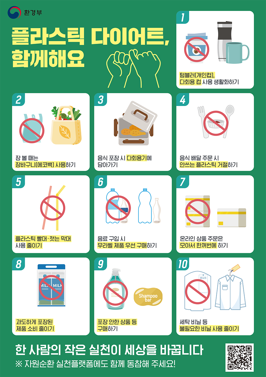 생활 속 플라스틱 줄이기 사진