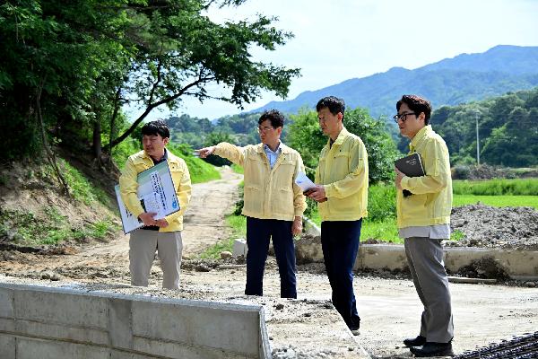 최훈식 장수군수, 장마철 재해 우려지역 현장점검 대표사진